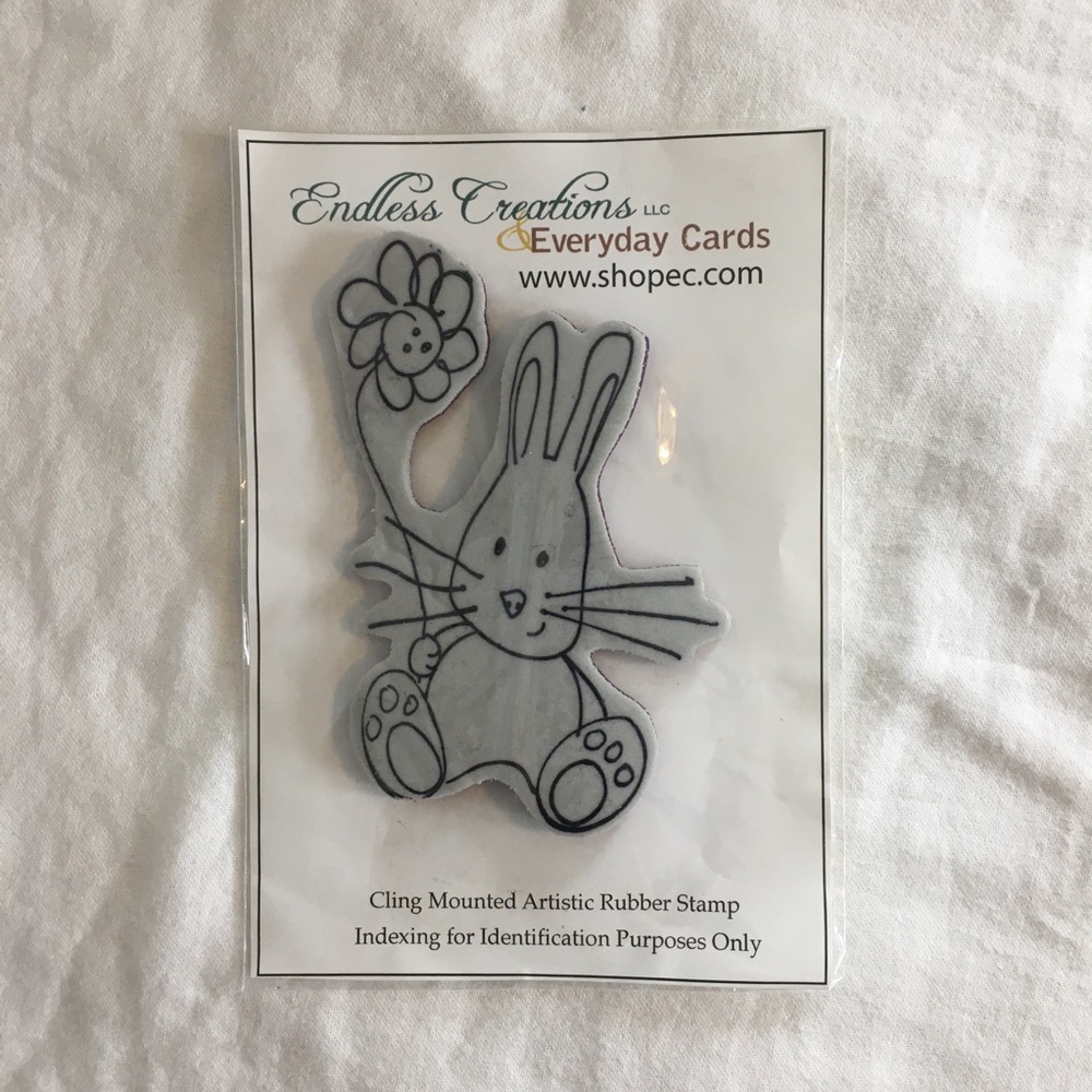 Endless Creations Cling Mounted Bunny Stamp